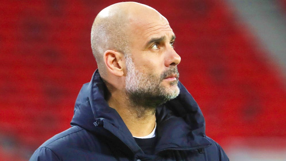 L'entraîneur de Manchester City Pep Guardiola demeure prudent