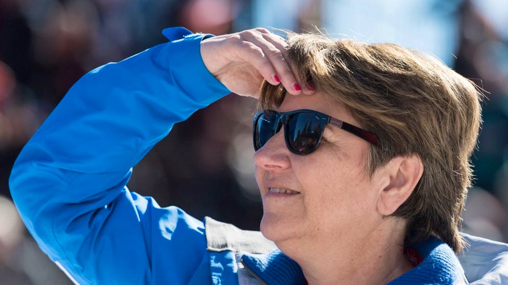 blue News trifft die Verteidigungsministerin in Davos.