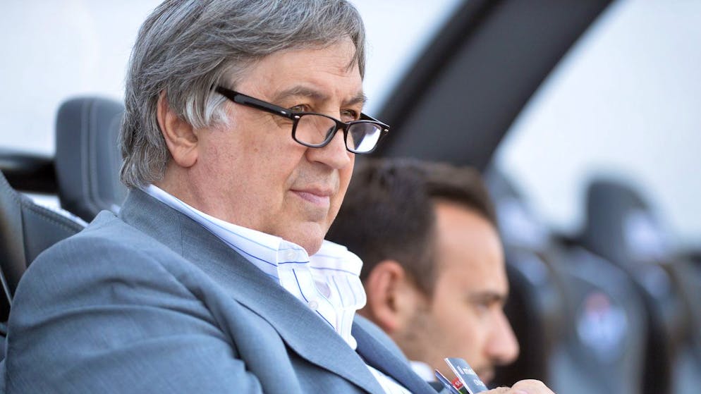 Lugano's President Angelo Renzetti during the Super League soccer match FC Lugano against FC Sion, at the Cornaredo stadium in Lugano, Wednesday, August 10, 2016. (KEYSTONE/Ti-Press/Carlo Reguzzi)