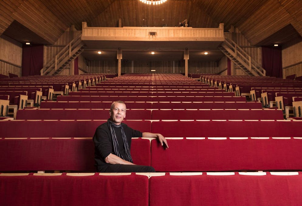 Michel Caspary, director of the Theatre du Jorat, in Mezieres, Switzerland, on May 18, 2015. (KEYSTONE/Christian Beutler)
Michel Caspary, Direktor des Theatre du Jorat, am 18. Mai 2015, in Mezieres. (KEYSTONE/Christian Beutler)