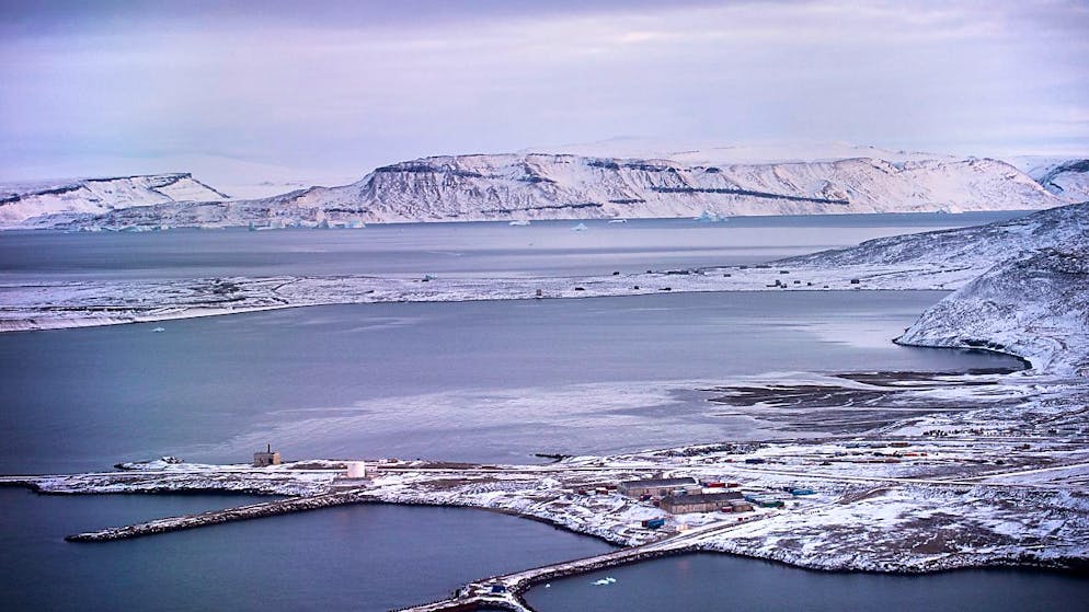 La costa nord occidentale della Groenlandia.