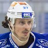 Lions Roman Wick, waehrend dem Meisterschaftsspiel der National League zwischen dem EHC Biel und den ZSC Lions, am Freitag, 26. Februar 2021, in der Tissot Arena in Biel. (KEYSTONE /Marcel Bieri)