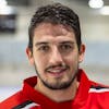 Der Schweizer Eishockeynationalspieler Damien Riat bei einem internen Trainingsspiel beim Training der Schweizer Eishockey Nationalmannschaft anlaesslich des Prospect Camp vom Mittwoch, 28. Juli 2021 im Sportzentrum OYM in Cham. (KEYSTONE/Urs Flueeler).