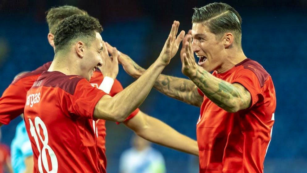 Vargas et Zuber ont marqué pour la Nati.