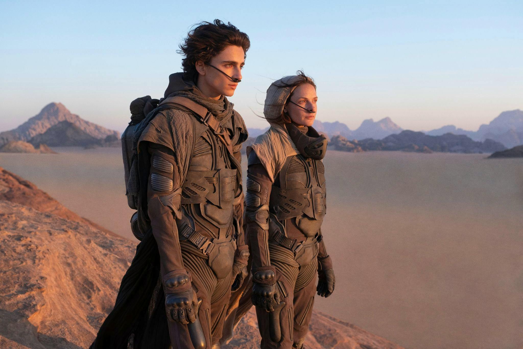 Timothee Chalamet und Rebecca Ferguson in einer Szene aus dem Film «Dune».