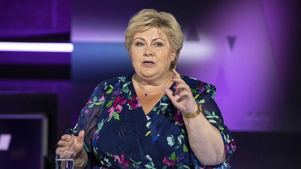 La prima ministra norvegese Erna Solberg (foto d'archivio)