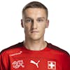 Portrait von Michel Aebischer, Spieler der Schweizer Fussball Nationalmannschaft, aufgenommen am 31. August 2021 in Pratteln. (KEYSTONE/SFV/Severin Bigler)