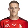 Portrait von Michel Aebischer, Spieler der Schweizer Fussball Nationalmannschaft, aufgenommen am 31. August 2021 in Pratteln. (KEYSTONE/SFV/Severin Bigler)