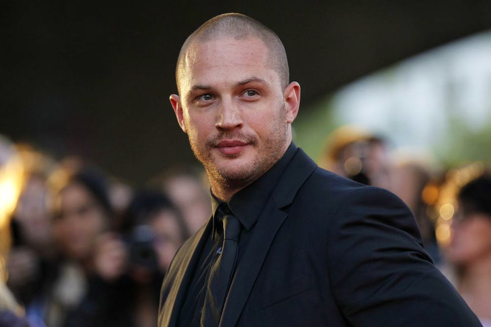 British actor and cast member Tom Hardy arrives for the UK film premiere of Tinker Tailor Soldier Spy at the BFI Southbank in London, Tuesday, Sept. 13, 2011. (AP Photo/Sang Tan)