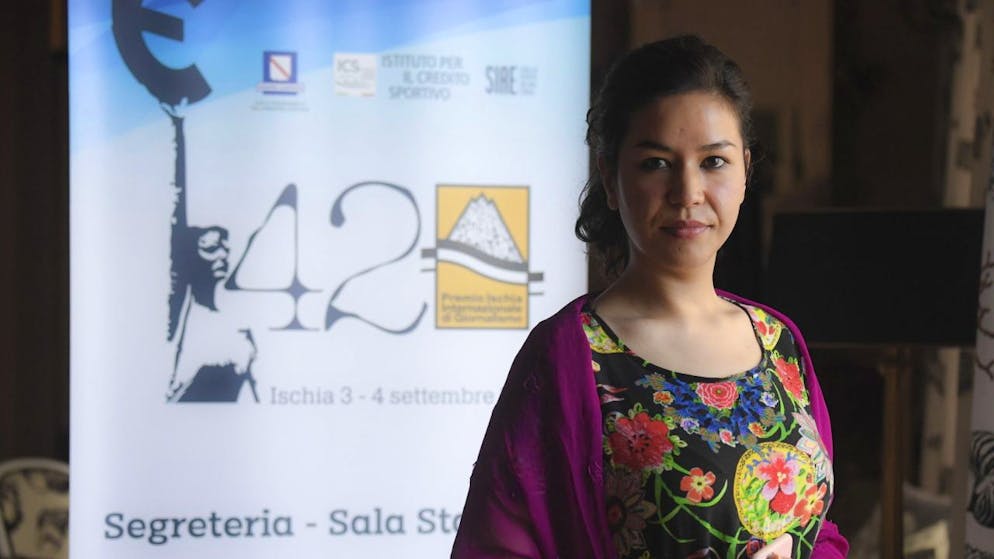 Zahra Ahmadi sabato scorso a Ischia (foto d'archivio)