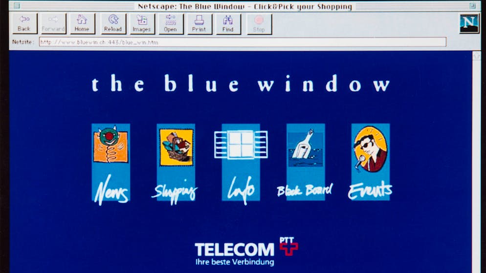 Heute vor 25 Jahre ging The Blue Window ans Netz.