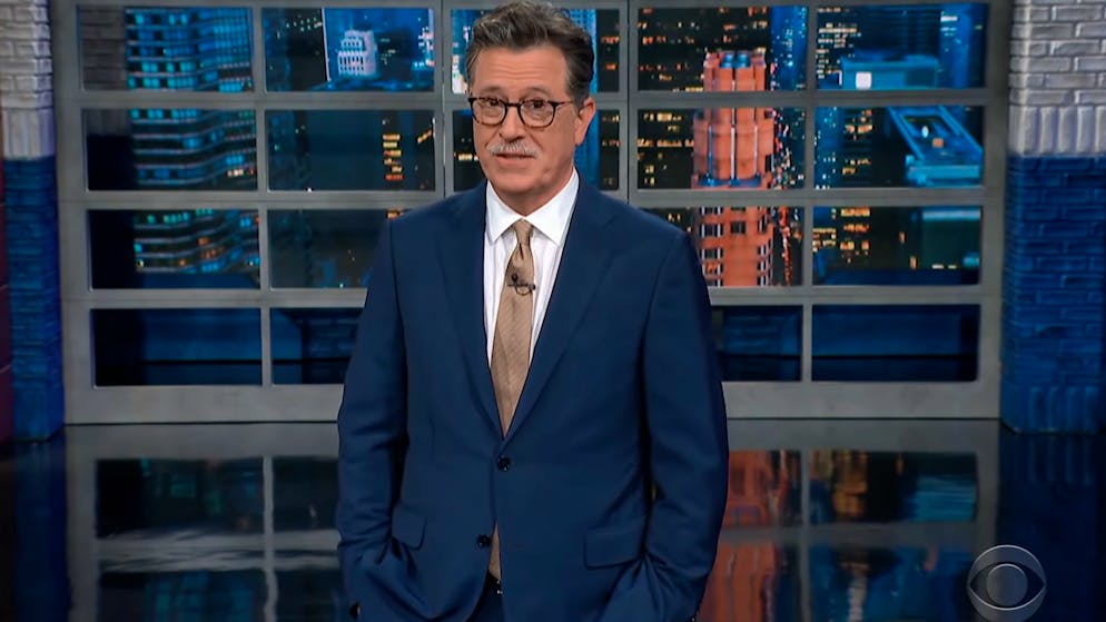 Nach zwei Wochen Unterbrechung ist «The Late Show with Stephen Colbert» wieder da.