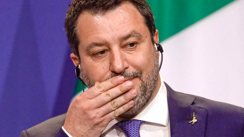 ARCHIV - Matteo Salvini, Vorsitzender der italienischen Lega, dringt auf eine Rückkehr Italiens zur Atomkraft. Foto: Laszlo Balogh/AP/dpa