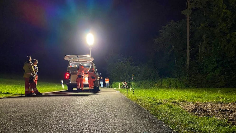 Der Unfall ereignete sich auf der Theiligerstrasse in einer Kurve.