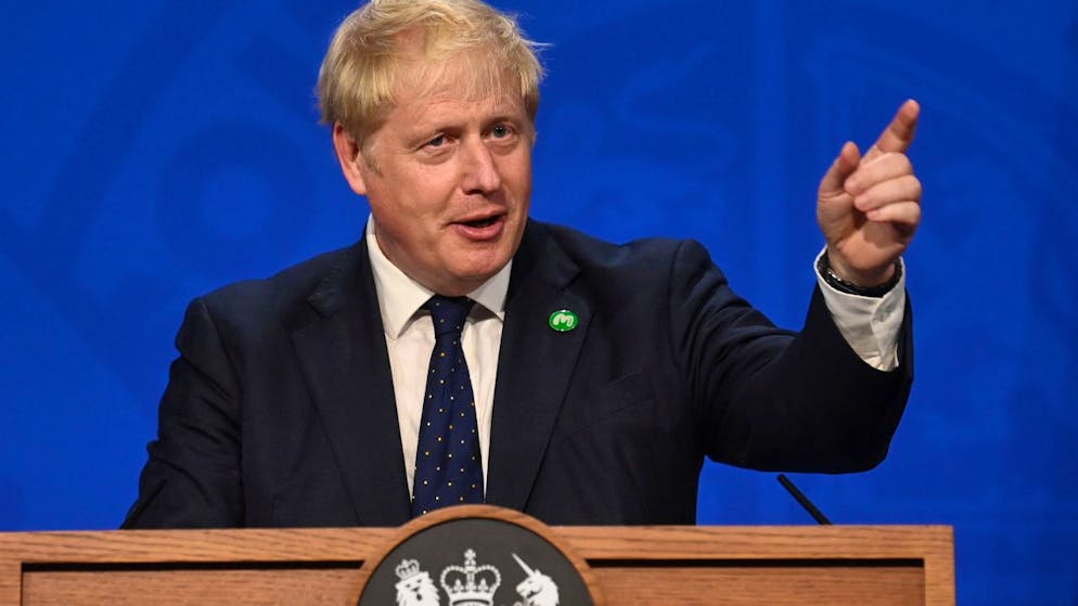 Boris Johnson, Premierminister von Großbritannien, spricht bei einer Pressekonferenz in der 10 Downing Street. Foto: Toby Melville/PA Wire/dpa