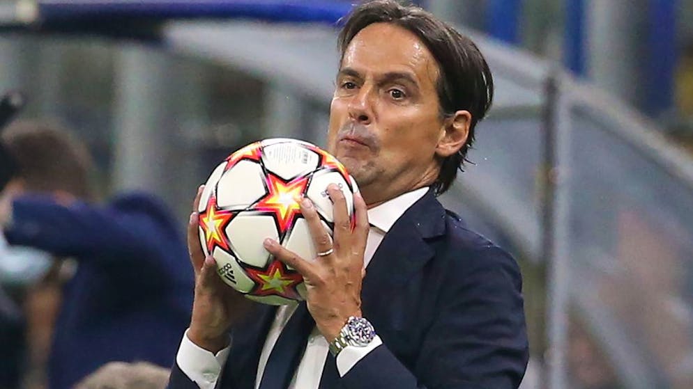 Il coach dell'Inter Simone Inzaghi