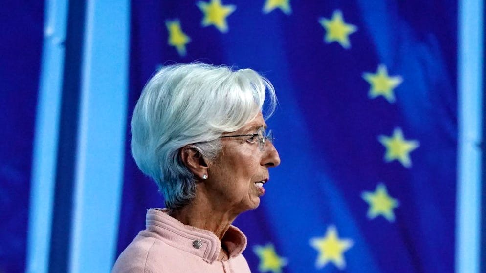 La Banque centrale européenne (BCE), par la voix de sa présidente Christine Lagarde, a annoncé ramener son principal soutien face à la pandémie à un rythme de croisière, tout en gardant son cap monétaire accommodant (archives).