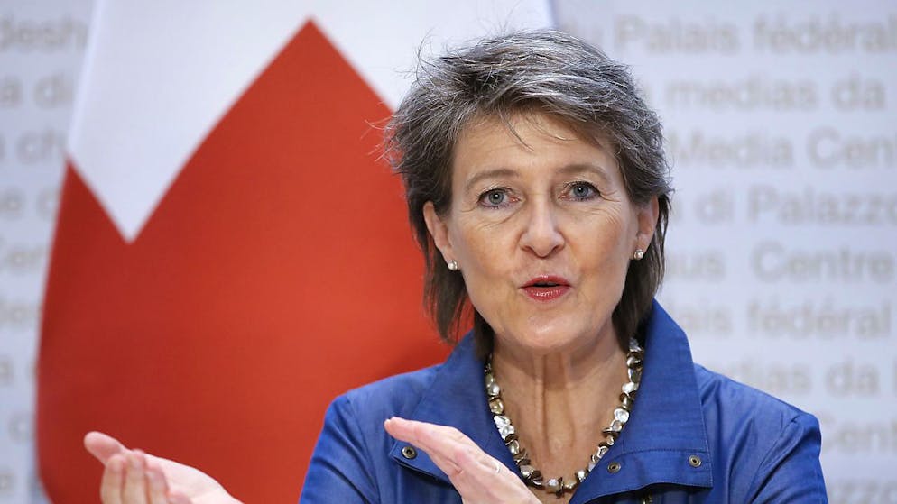 La ministra dell'ambiente, Simonetta Sommaruga.