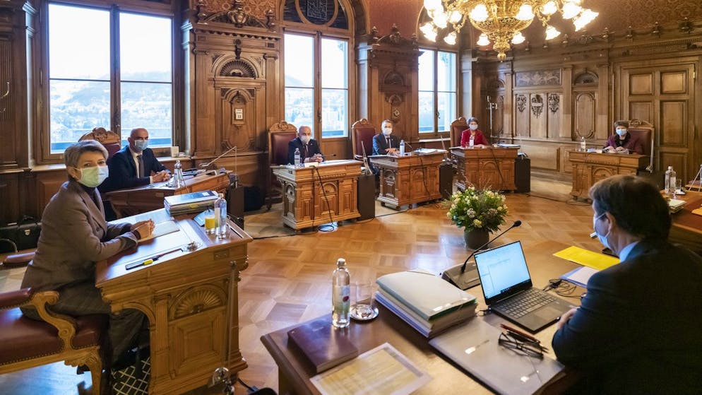 Der Bundesrat trifft sich heute Freitag zu seiner wöchentlichen Sitzung.