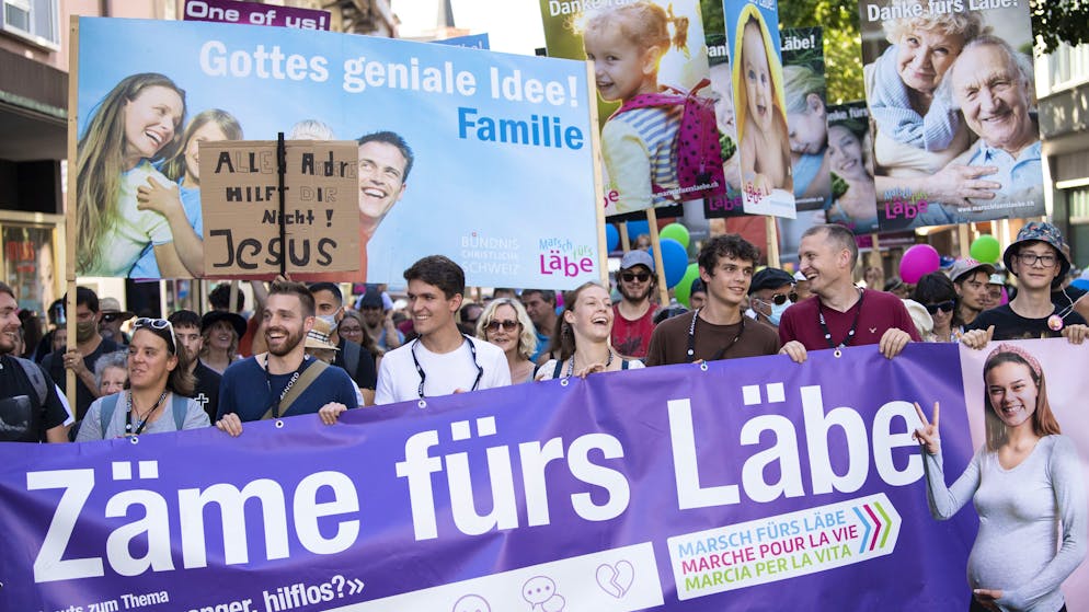 Am Samstag protestierten in Zürich mehr als 500 Menschen gegen Abtreibungen.