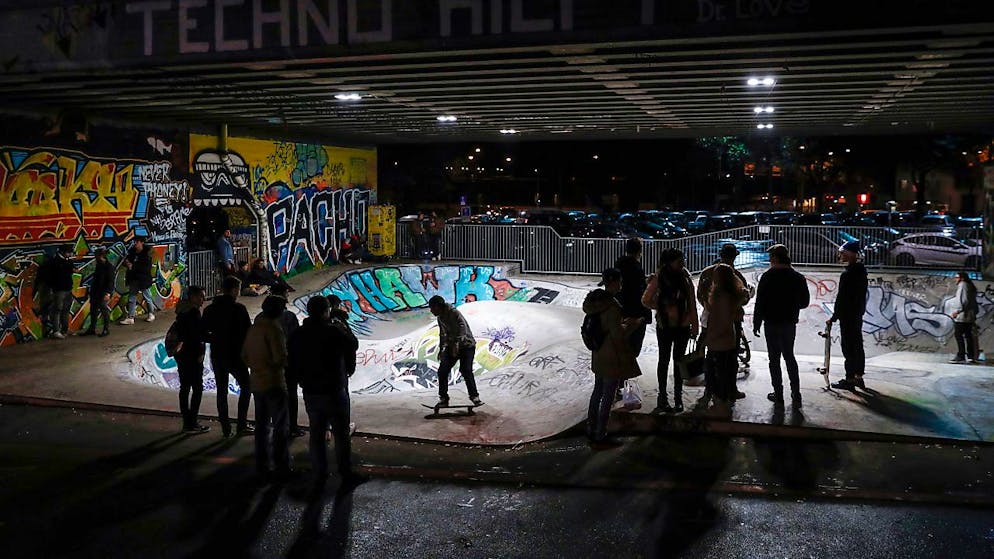 Der Skaterpark unter der Eisenbahnbrücke auf der Schützenmatte. (Archivbild)