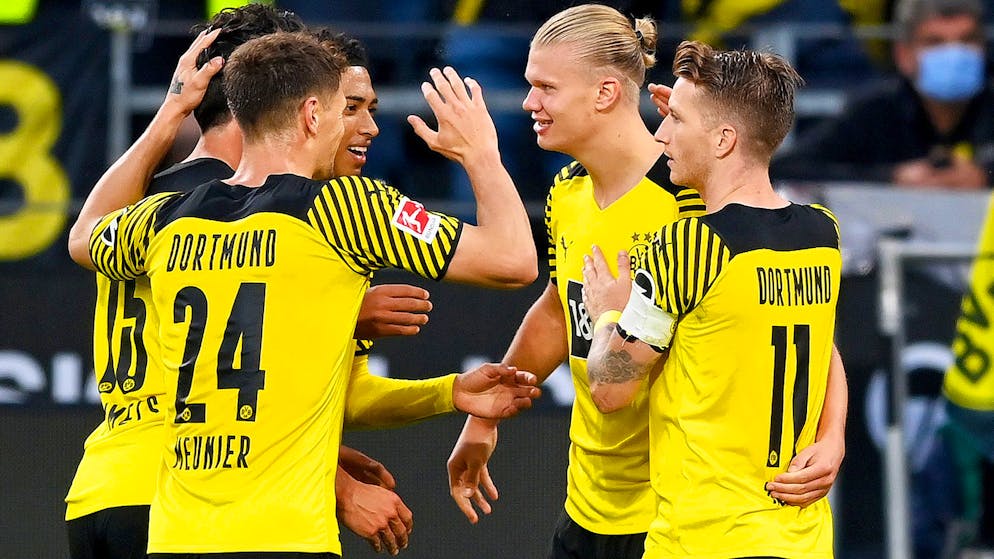 Erling Haaland erzielt gegen Union Berlin zwei Tore.