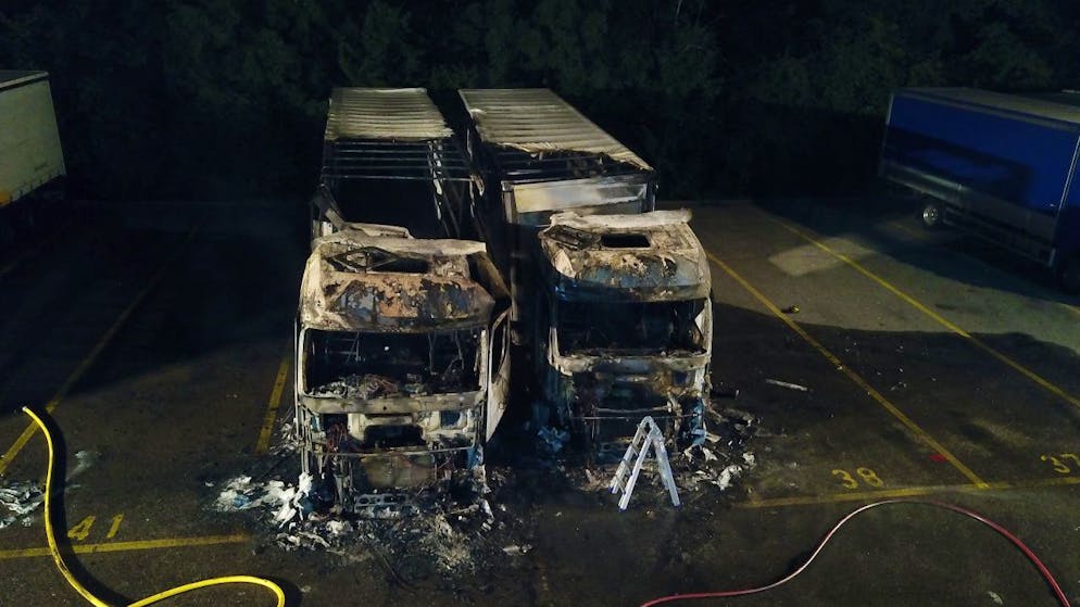 Beim Brand entstand ein Sachschaden in der Höhe von mehreren Tausend Franken.