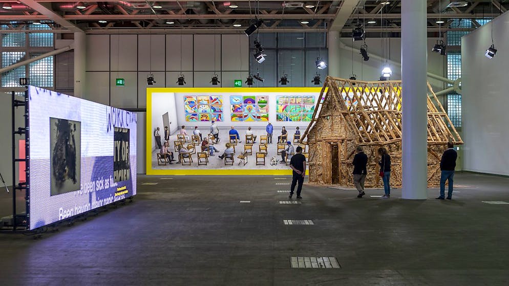 La fiera d'arte contemporanea Art Basel è iniziata oggi a Basilea. Il pubblico potrà accedervi da venerdì.