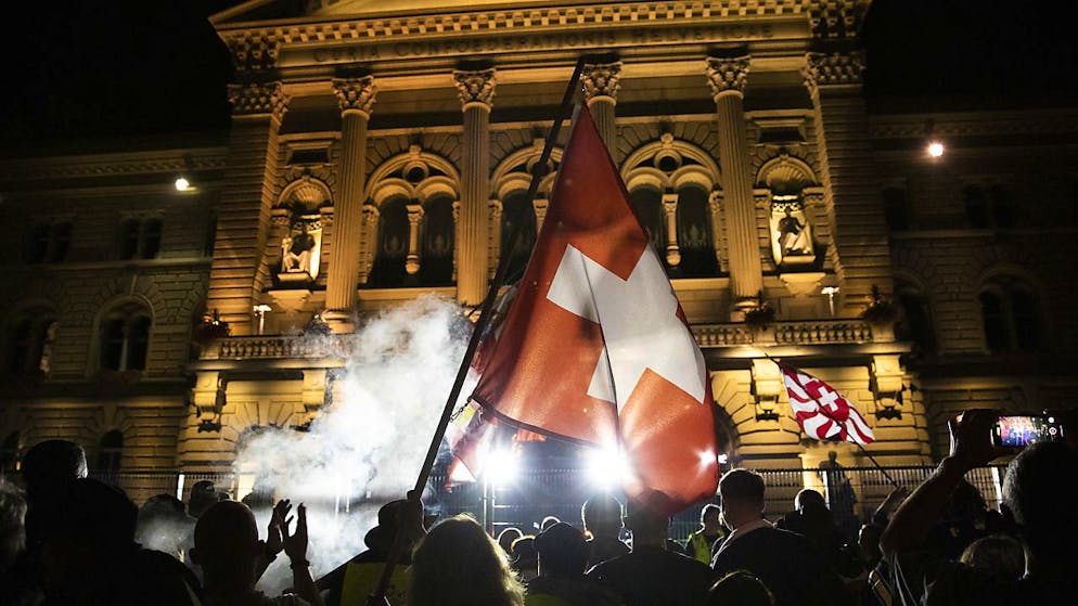 Die unbewilligte Demo von Corona-Massnahmengegner am 16. September lief aus dem Ruder.