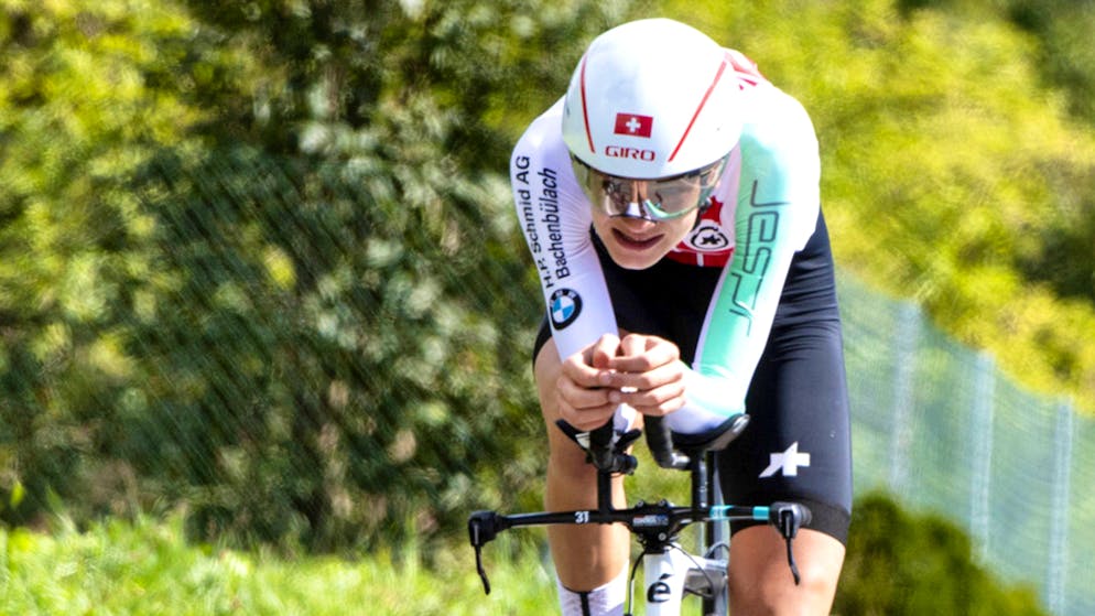 Alexandre Balmer a pris la 19e place du contre-la-montre M23 aux Mondiaux.