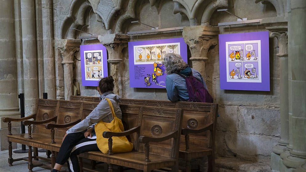 Das Comic-Festival BDFIL fand dieses Jahr auch in der Kathedrale von Lausanne statt.