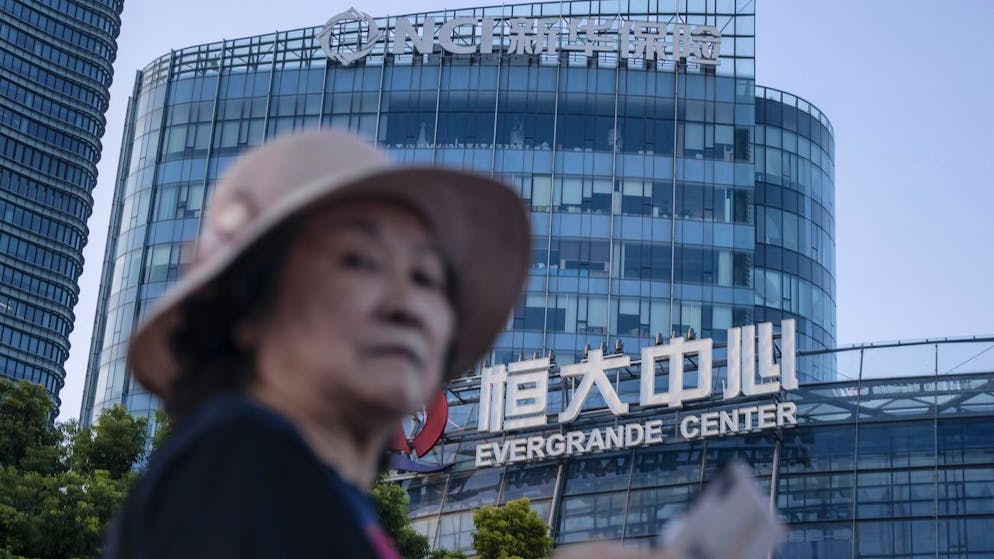 Das Evergrande Center in Shanghai: Der Immobilien-Konzern taumelt.