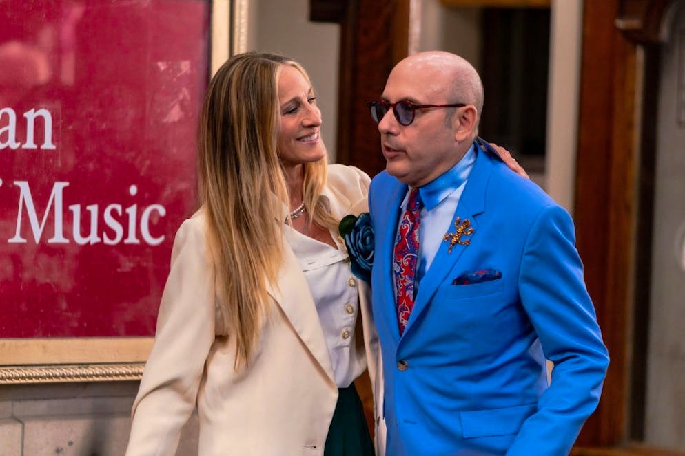 Juli 2021 mit Sarah Jessica Parker: Noch im Sommer stand er vor der Kamera für die «Sex and the City»-Neuauflage.
