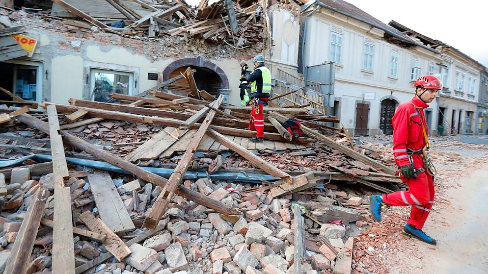Lo scorso dicembre Petrinja era stata devastata da scosse di terremoto (foto d'archivio)