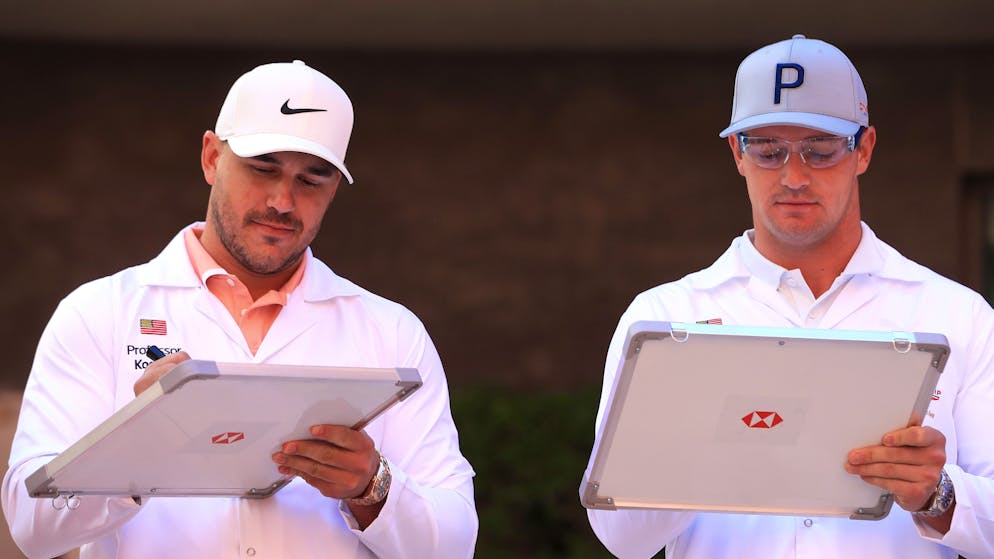 Brooks Koepka (l.) und Bryson DeChambeau haben das heu nicht auf der gleichen Bühne.