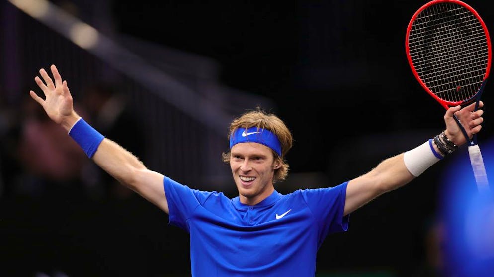 Andrey Rublev a remporté l'un des trois points européens vendredi