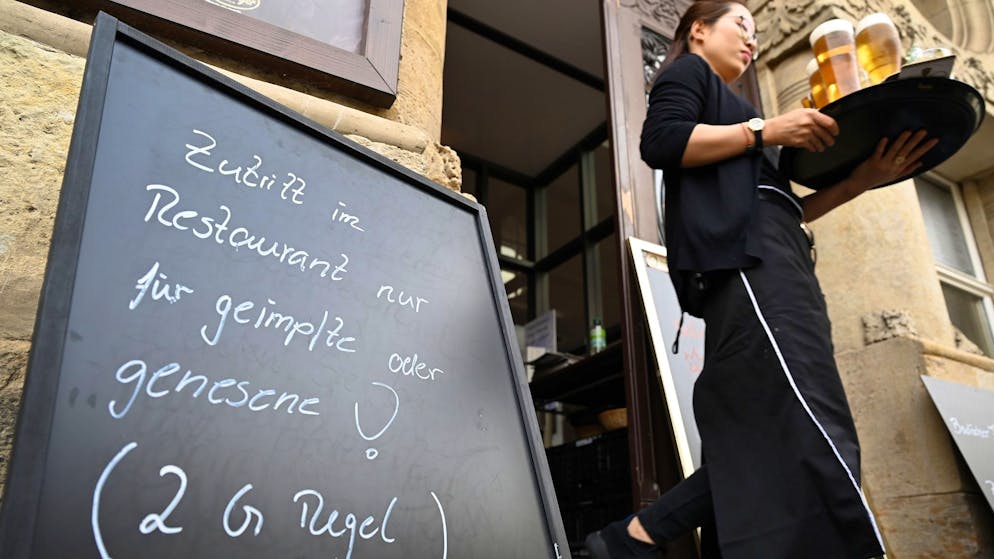 Die «2G»-Regel erlaubt nur Geimpften und Genesenen den Zutritt ins Restaurant.