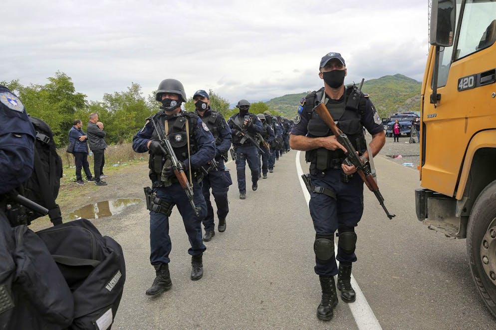 Frontière nord du Kosovo, 21 septembre 2021.
