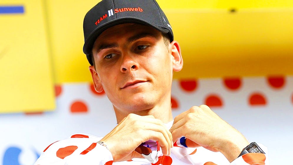 Warren Barguil (ici en 2017) s'est fracturé le bassin à l'entraînement.