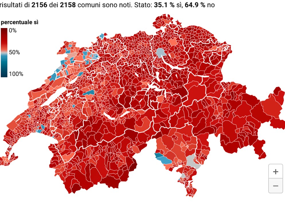 L'iniziativa dei Giovani socialisti bocciata ovunque