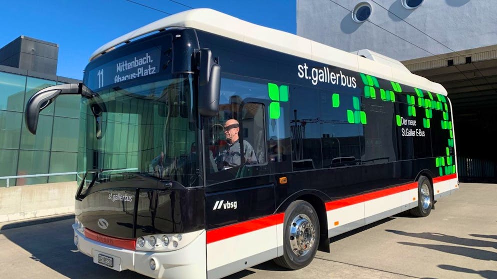 In der Stadt St. Gallen sollen in Zukunft nur noch batteriebetriebene Busse fahren. Die Flotte wird für 42 Millionen Franken erneuert.