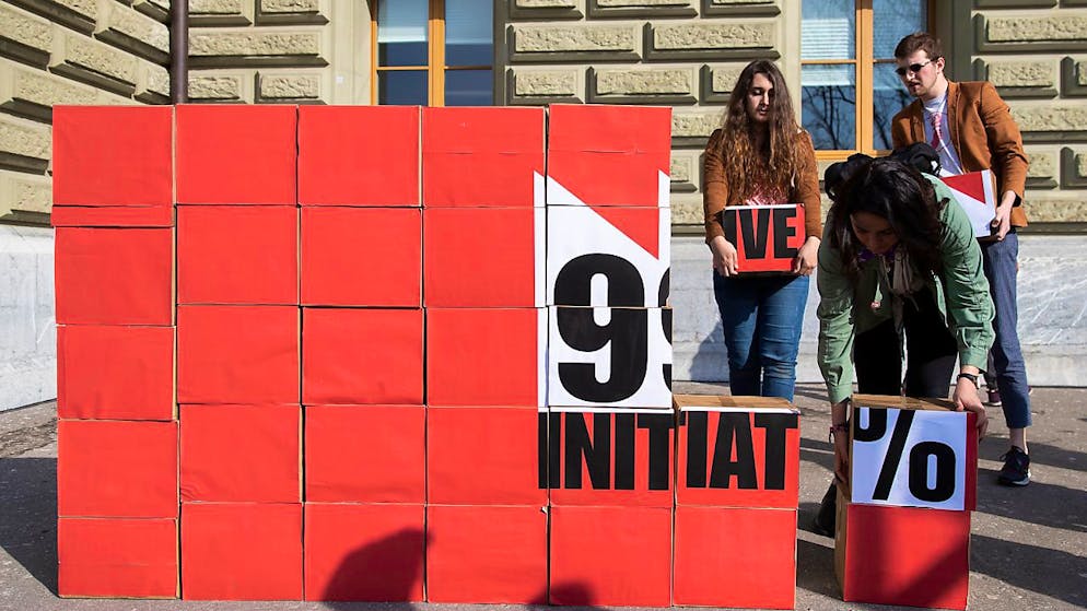 Es reichte nicht: Je näher das Abstimmungsdatum kam, umso tiefer war die Zustimmung zur Juso-Initiative. (Archivbild)