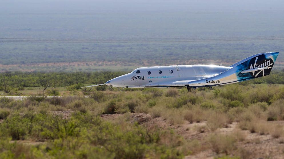 Le vaisseau de Virgin Galactic, qui avait emmené en juillet le fondateur de l'entreprise et milliardaire Richard Branson dans l'espace, peut à nouveau voler (archives).