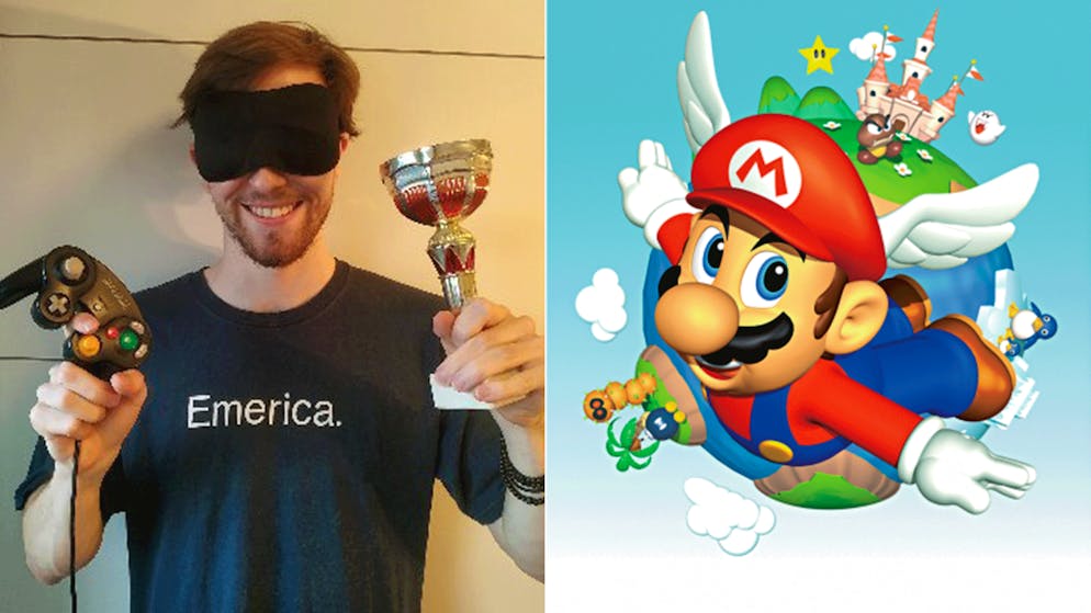 Bubzia meistert «Mario 64» im Schlaf.