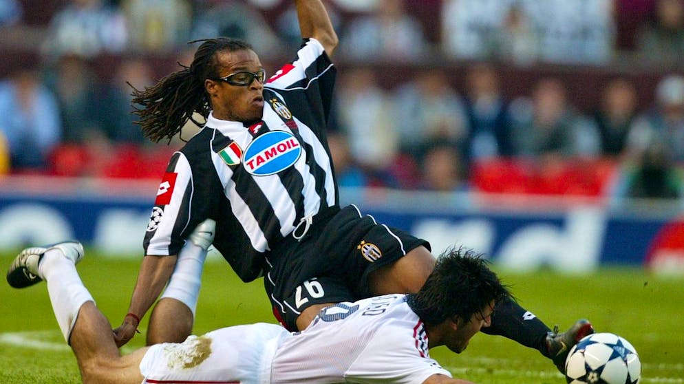 Edgar Davis con la maglia della Juventus nel 2003