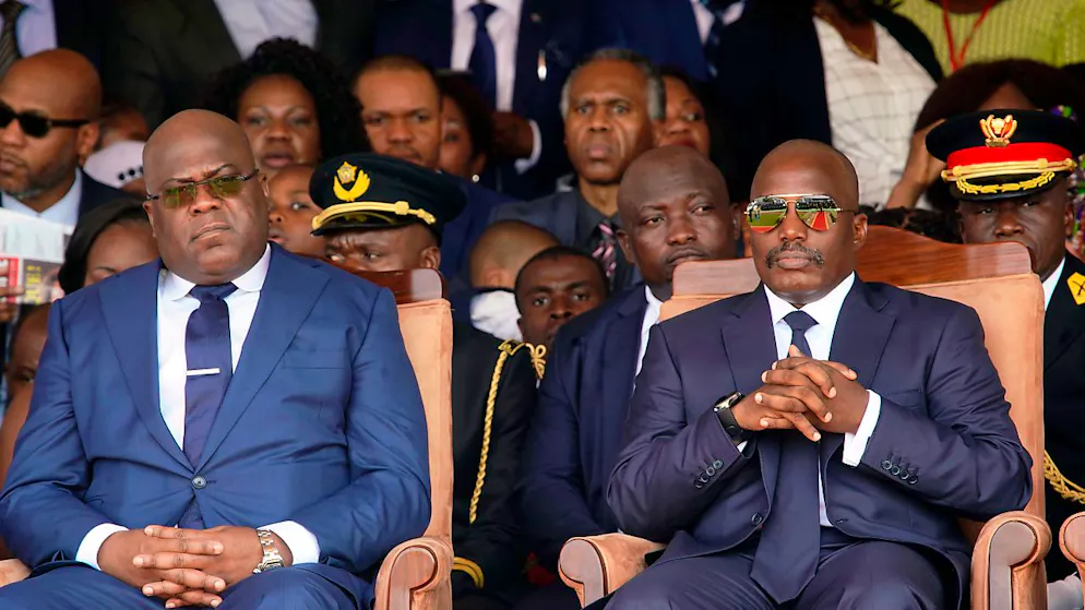 Jospeh Kabila (à droite) vit à l'étranger depuis plus de deux ans (archives).