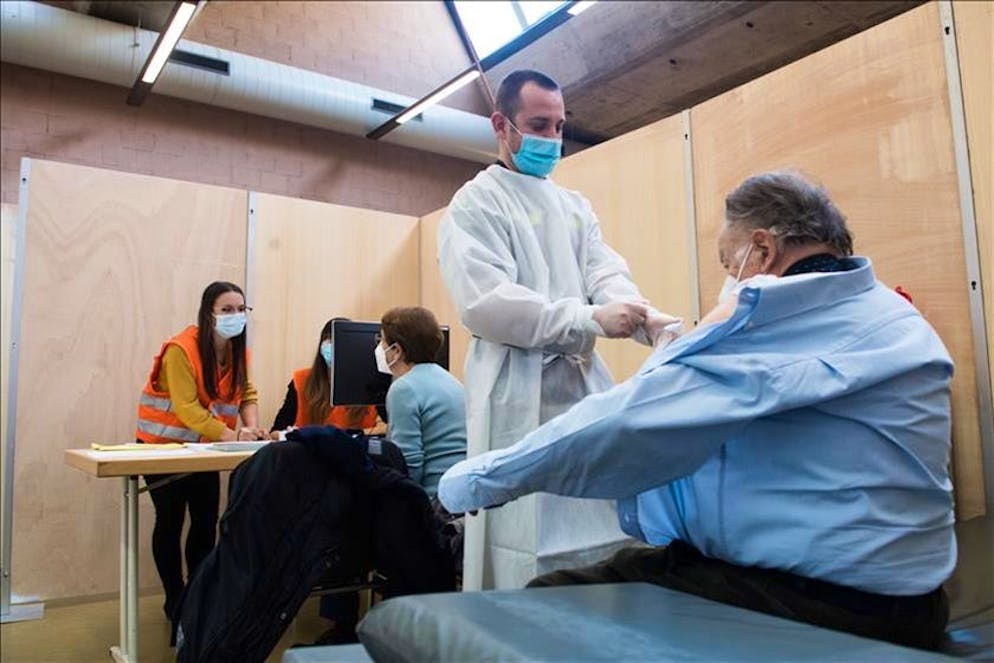 Vaccinazioni al centro di Rivera
