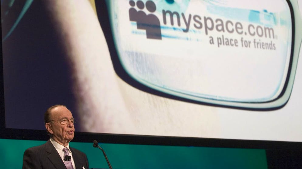 Rupert Murdoch kaufte 2005 mySpace, «a place for friends». Hier ist der friendly Trump sicher willkommen.
