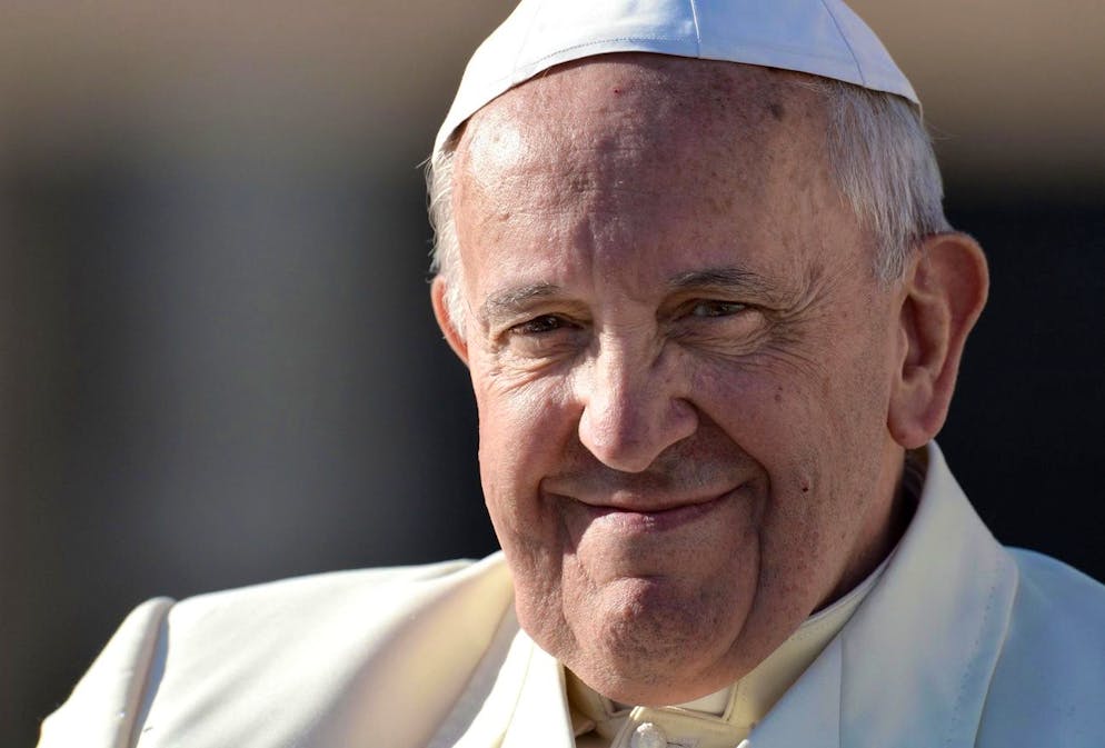 epa03976342 Pope Francis smiles as he leaves after the weekly General Audience in St. Peter's square, Vatican City, 04 December 2013. Pope Francis called for prayers on 04 December 2013 for the safety and release of a group of nuns taken from a Greek Orthodox retreat in Syria. In an appeal at the end of his weekly general audience, Francis said that the nuns had been taken by armed men earlier in the week from their residence of Santa Takla near the predominantly Christian village of Maaloula about 75 km from Damascus. EPA/ETTORE FERRARI
