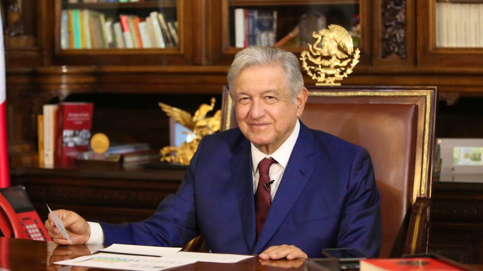 Mexikos Staatschef Andrés Manuel López Obrador erholt sich derzeit von einer Corona-Infektion.